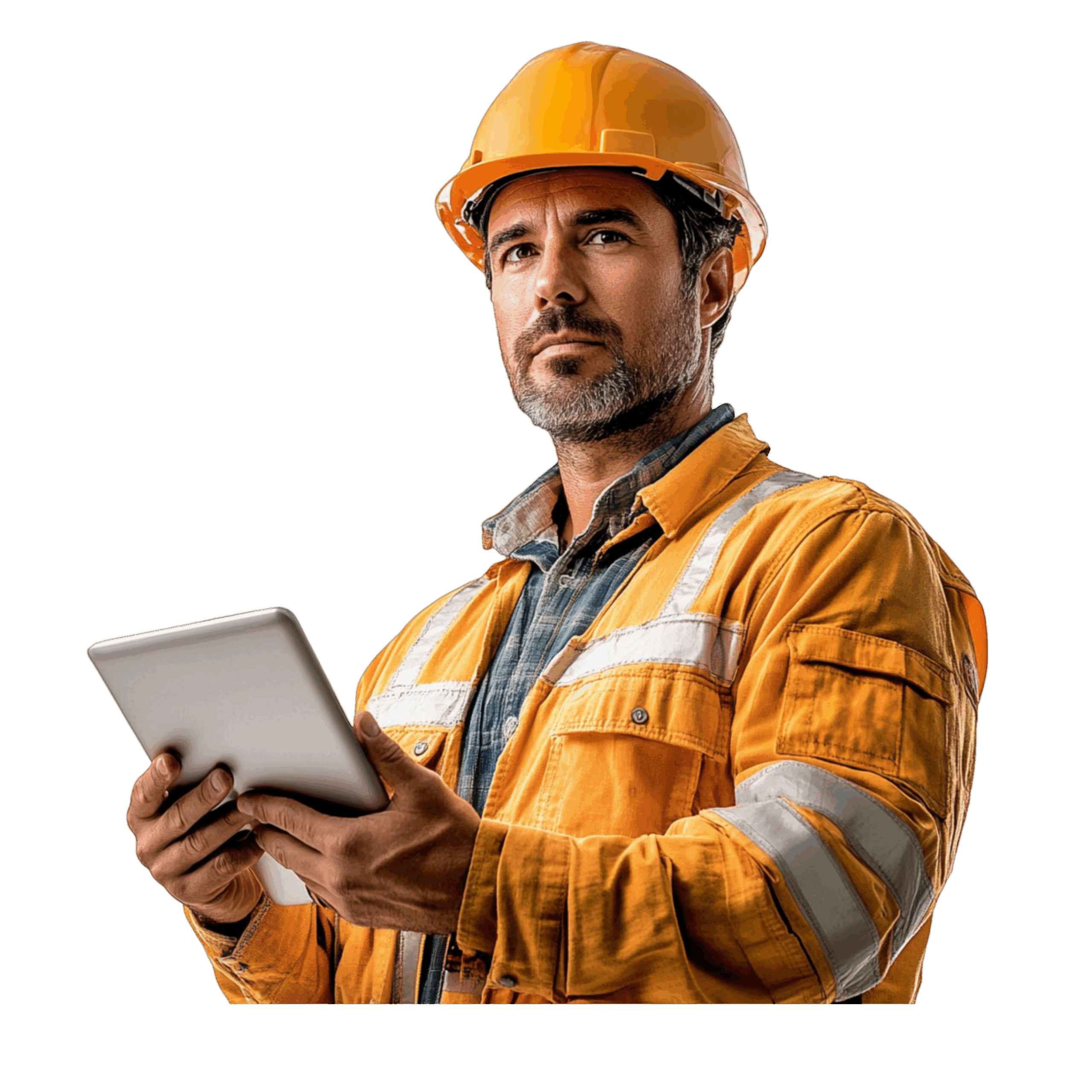 Construction project manager using laptop for digital twin UK