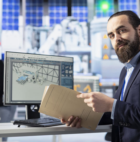 Project manager file folder Southern UK