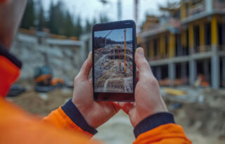 On-site construction 3D scan