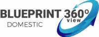 Blueprint360View brand identity symbol representing digital surveying and immersive 3D solutions in Southern United Kingdom.
