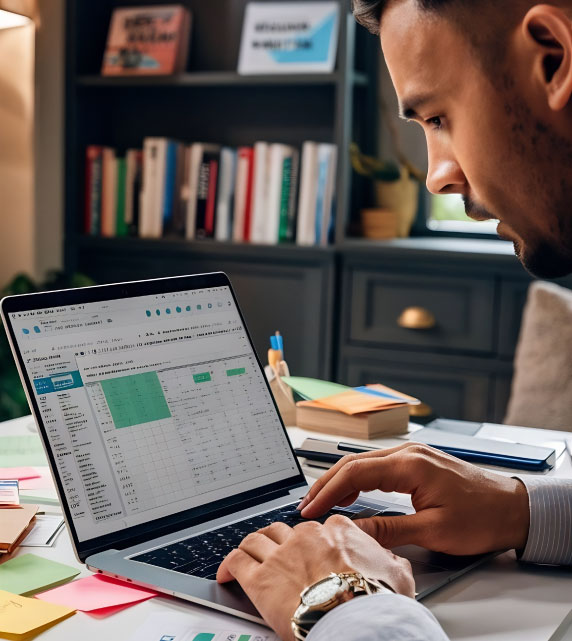 Marketing manager analysing property campaign results Southern UK
