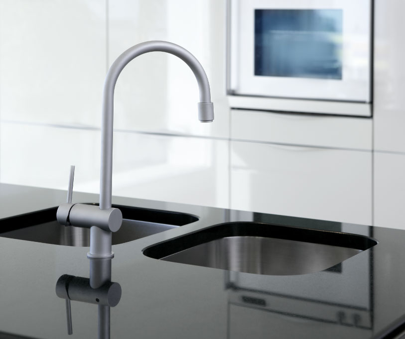 Kitchen surfaces clean and clutter-free