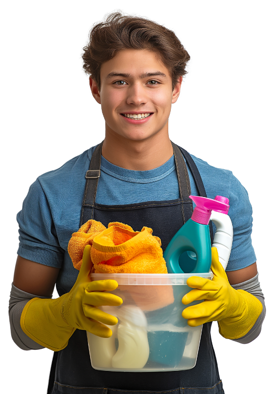 Cleaner polishing surfaces before scanning