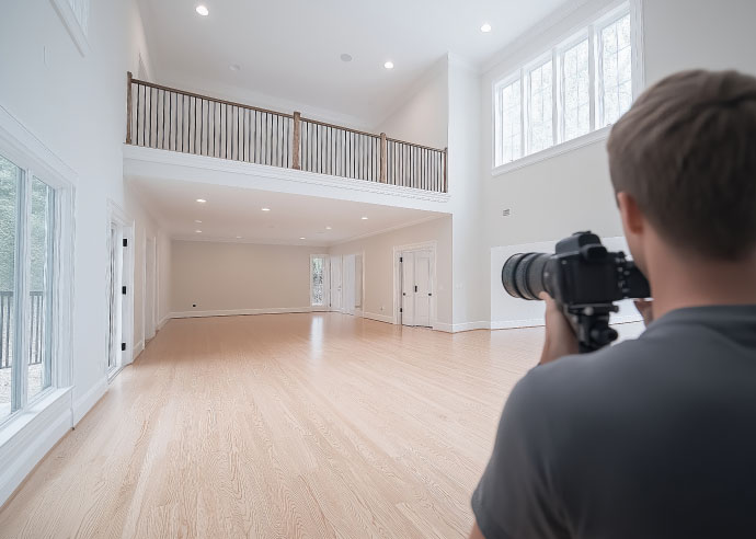 Photographer capturing immersive 3D tour Southern UK