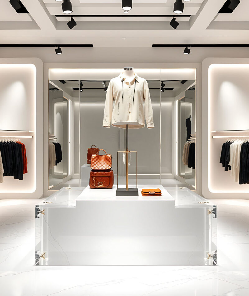 3D model of retail showroom