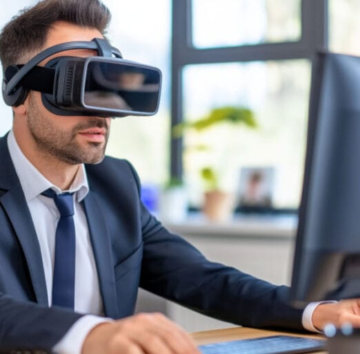 Professional reviewing guided 3D property tour Southern UK