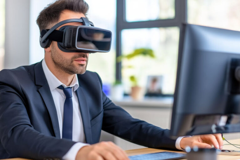 Professional reviewing guided 3D property tour Southern UK