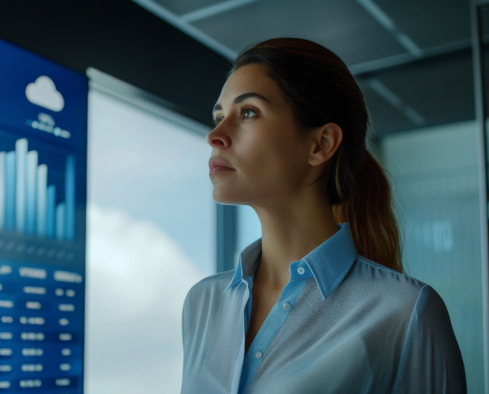 Analyst processing point cloud Southern UK