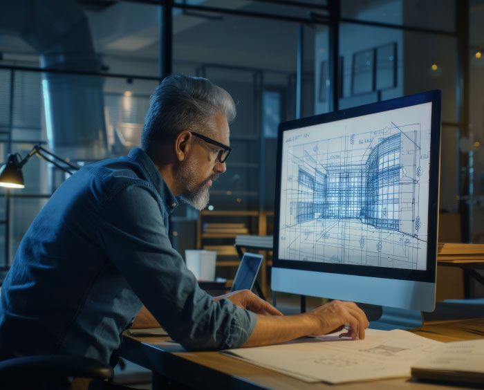 Technician processing model Southern UK