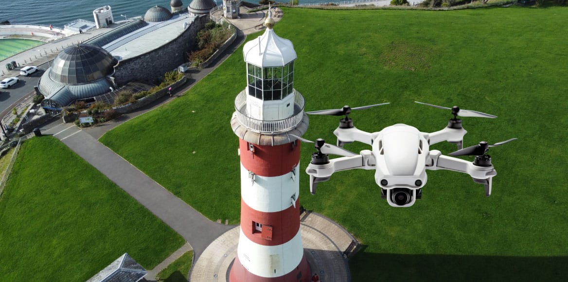 Drone survey of Smeaton’s Tower in Plymouth